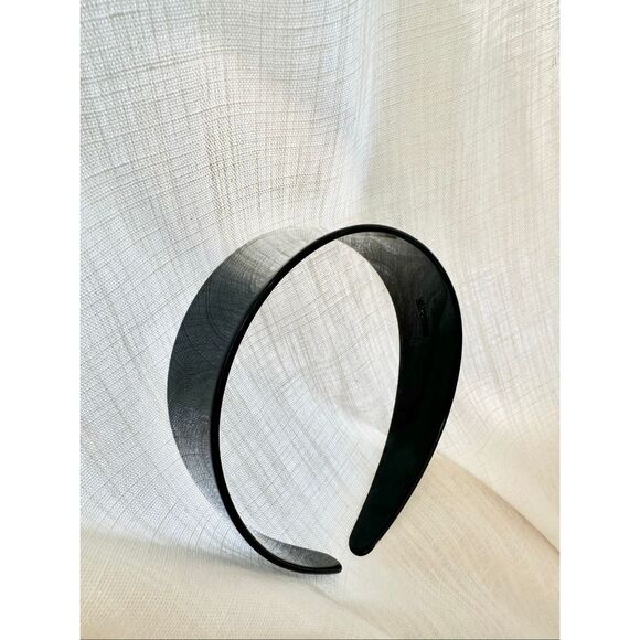 Black glossy wide headband - Picture 2 of 3